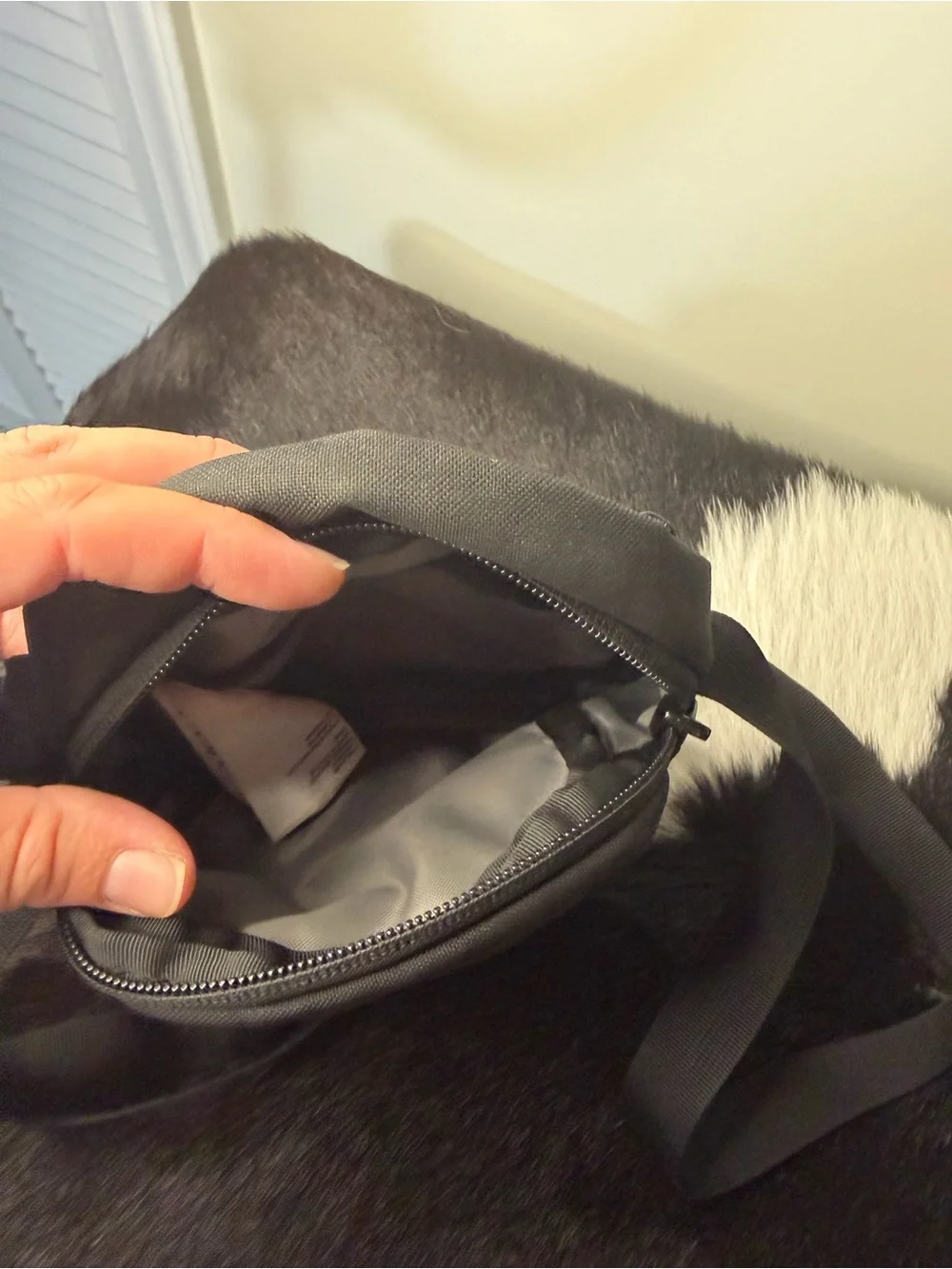 The North Face Black with Brown Camo Small Messenger Crossbody